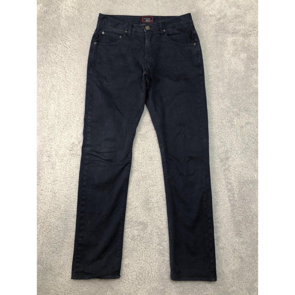 UNTUCKit Pants Mens 31x32 (Tag 30x32) Blue Straight Fit 5-Pocket Chino